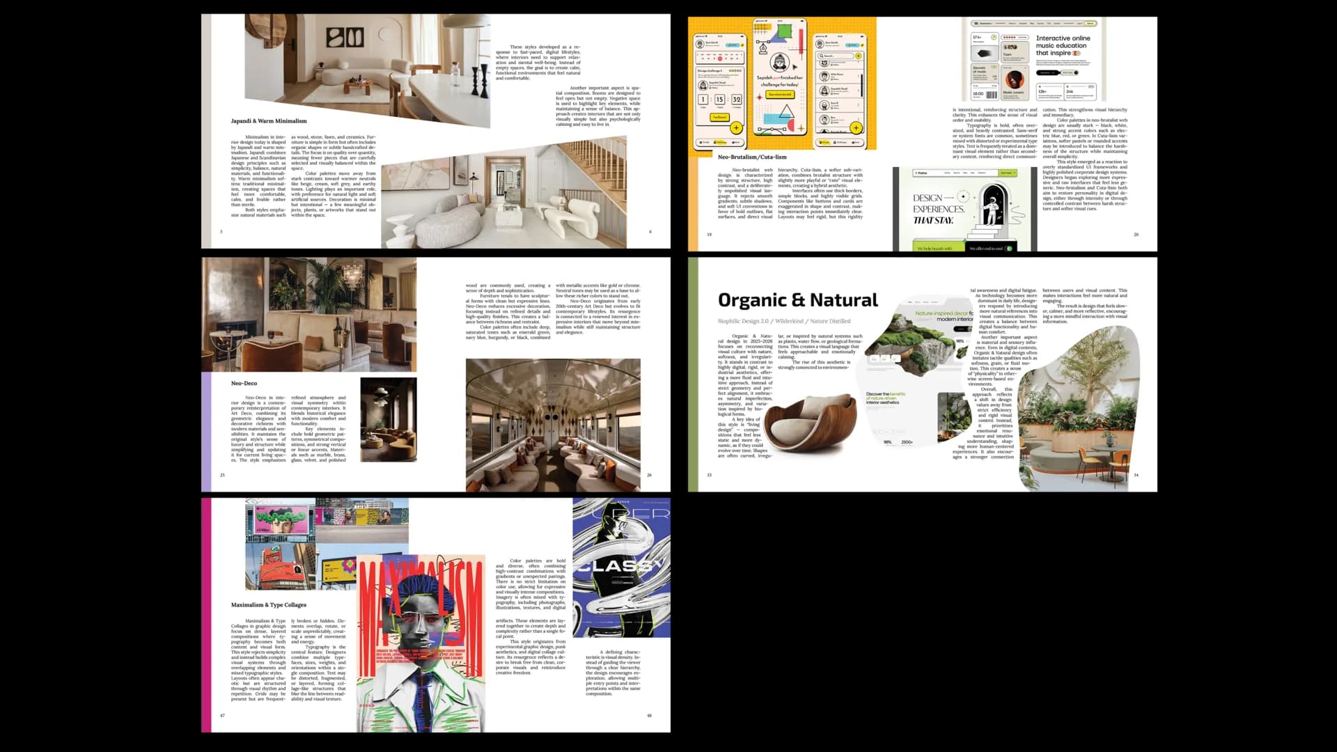 Design Trends Through Disciplines design book pages examples