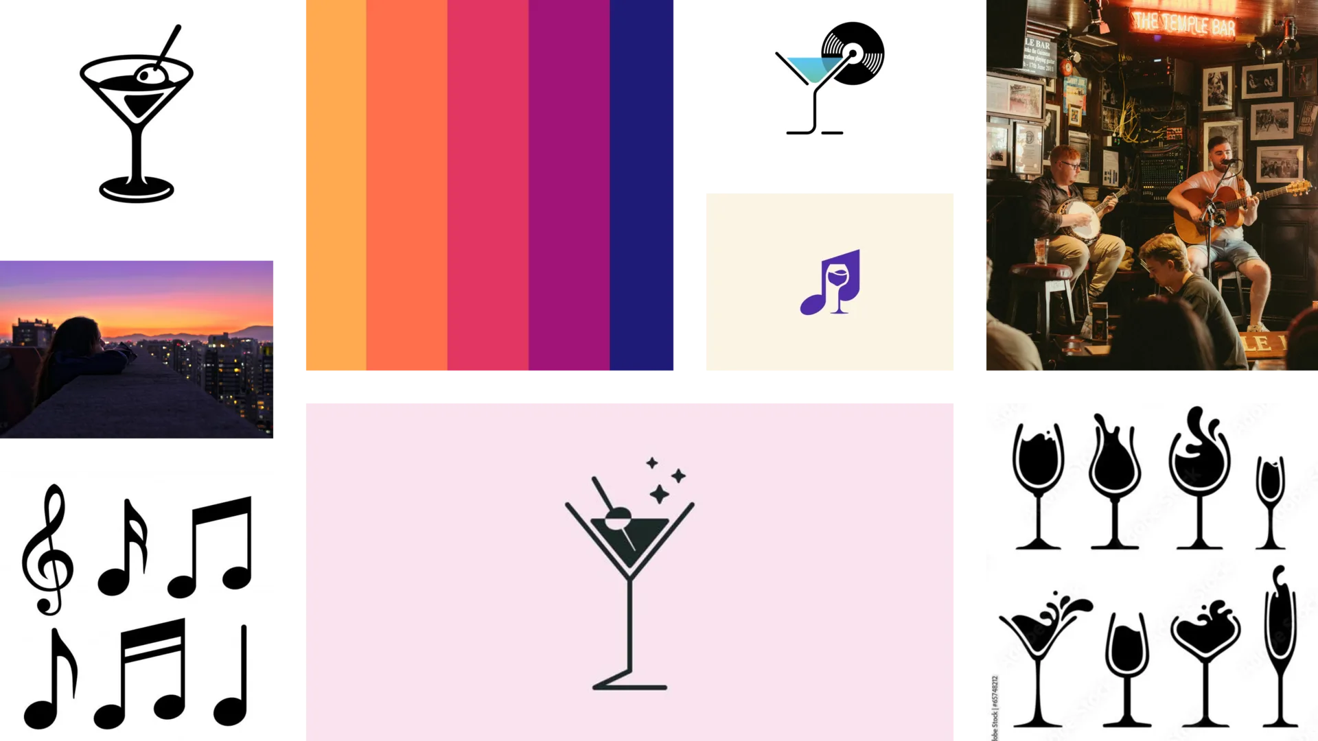 Sunset Song Bar sunset song bar moodboard