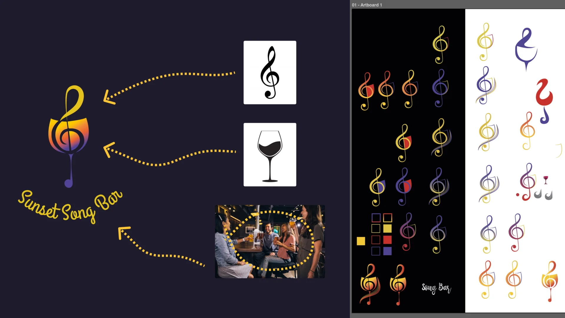 Sunset Song Bar sunset song bar process 2